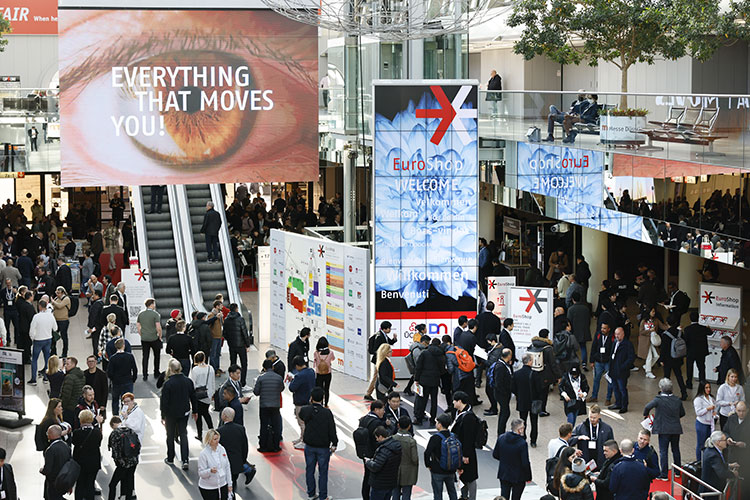 Im kommenden Februar feiert die Euroshop in Düsseldorf 60-jähriges Jubiläum und wird wieder Einblicke in moderne Handelskonzepte geben. Foto: Euroshop